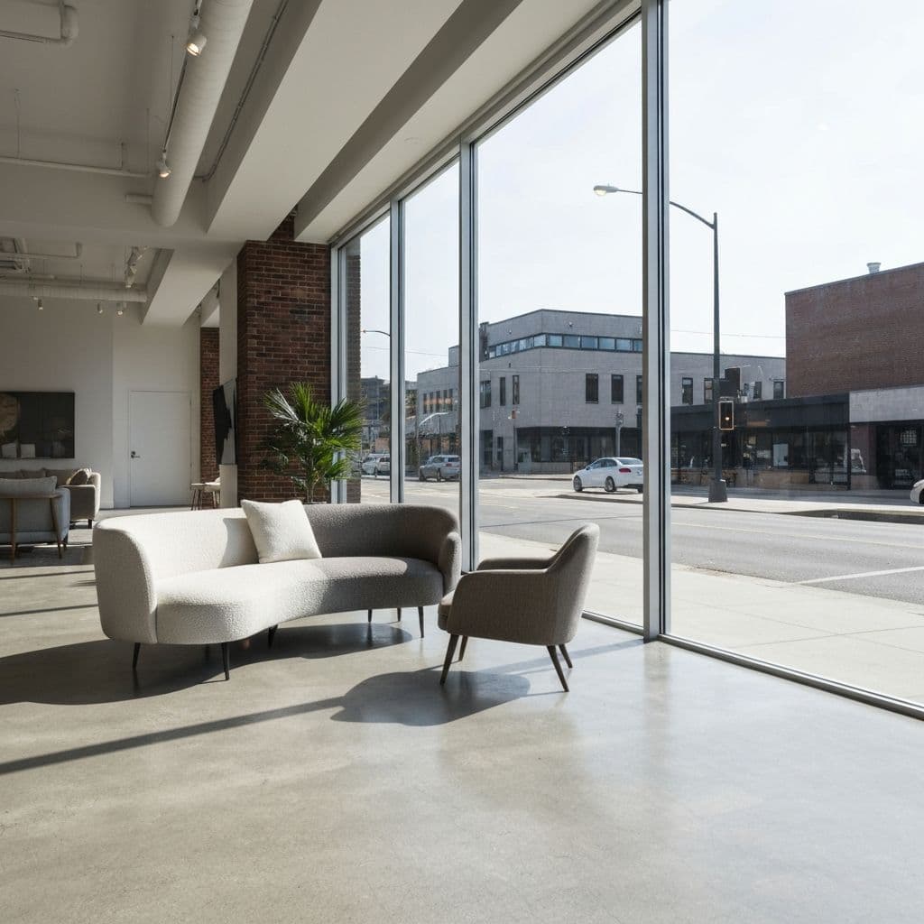 Showroom window display